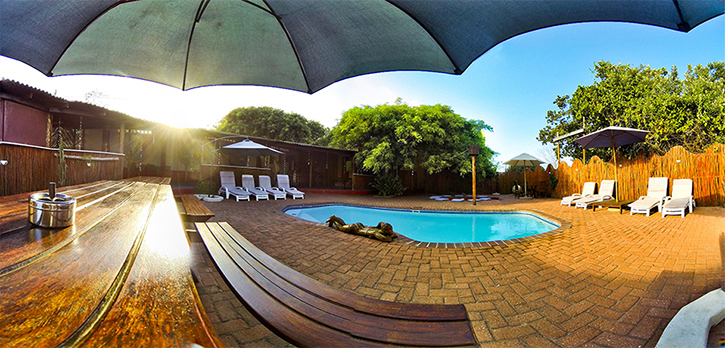 Pool panoramic view